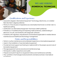 St. Jude Hospital, Saint Lucia - Biomedical Technician